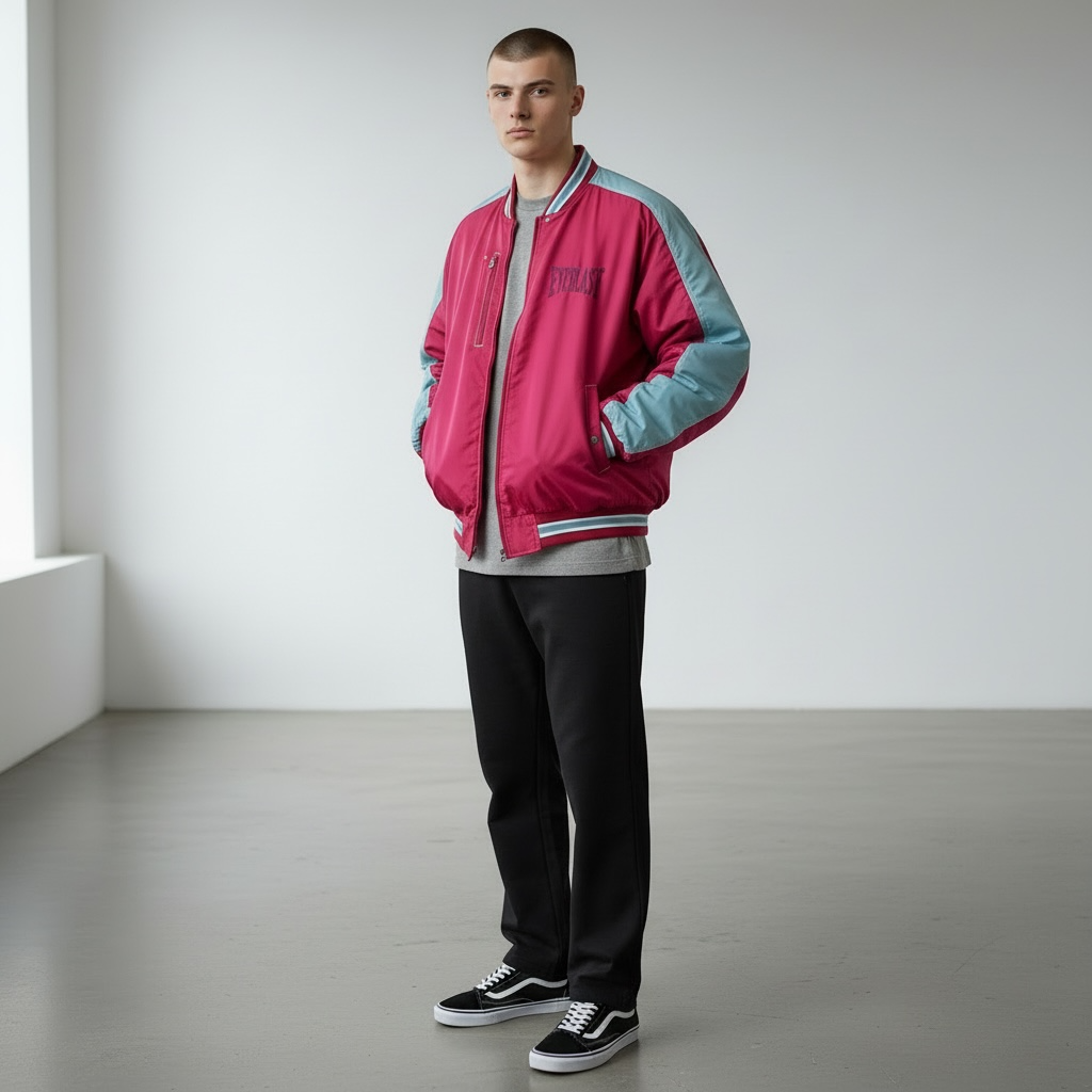 Vintage Everlast Varsity Bomber Jacket